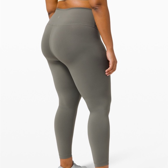 NWOT Lululemon Wunder Under Olive Green Grey Sage Leggings - Picture 3 of 10
